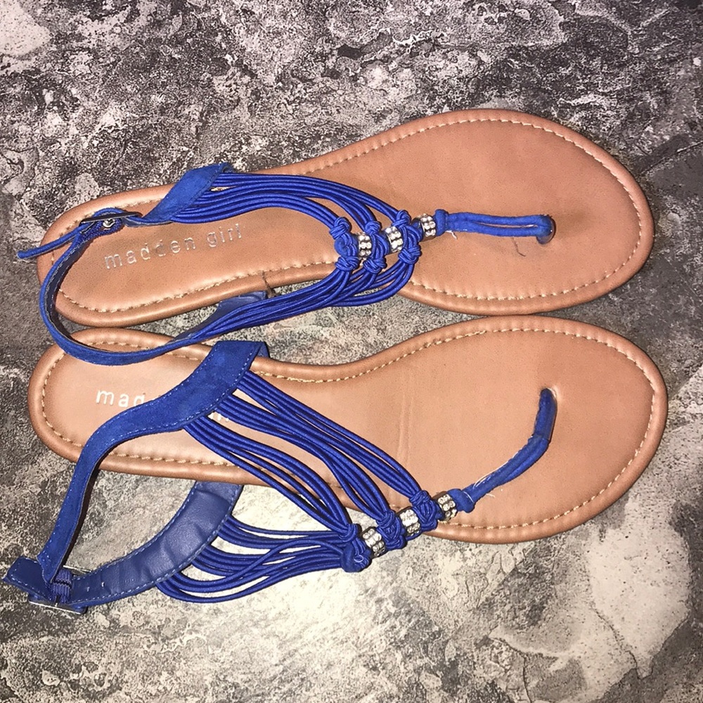 Blue sandals